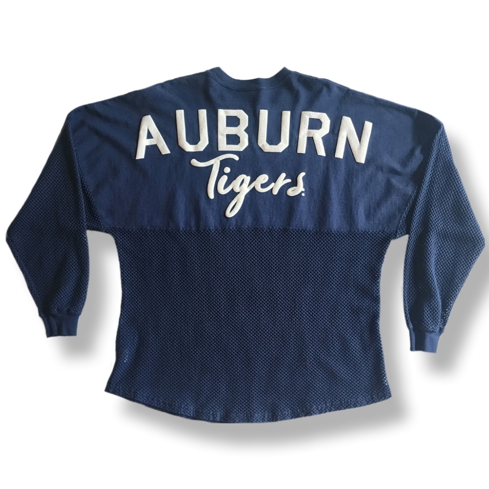 Auburn Tigers Football Long Sleeve Mesh Oversized Spirit Jersey